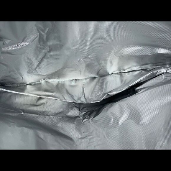 Marine Nautical Blue White Striped Large Beach Picnic Lined Cooler Tote NWT - Picture 4 of 4